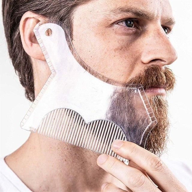 Men Beard Shaping Styling Template Comb Men's Beards Combs Beauty Tool for Hair Beard Trim Templates