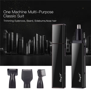 4 In 1 Electric Nose Trimmer USB Rechargeable Shaver Men Face Hair Removal Beard Ear Sideburns Eyebrow Shaper Clipper P36