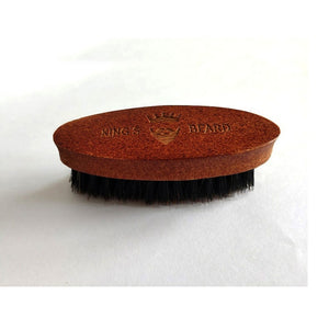 Men's Shaving Brush Portable Mini Boar Bristle Beard Brush Mustache Beard Care Engrave Logo 8x4cm