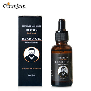 Natural Organic Men Beard Growth Oil Men Moustache Cream Beard Oil Kit Beard Wax Balm Hair Loss Products  Leave-In Conditioner