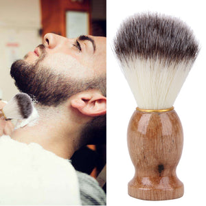 Badger Hair Men's Shaving Brush  Salon Men Facial Beard Cleaning Appliance Shave Tool Razor Brush with Wood Handle for men